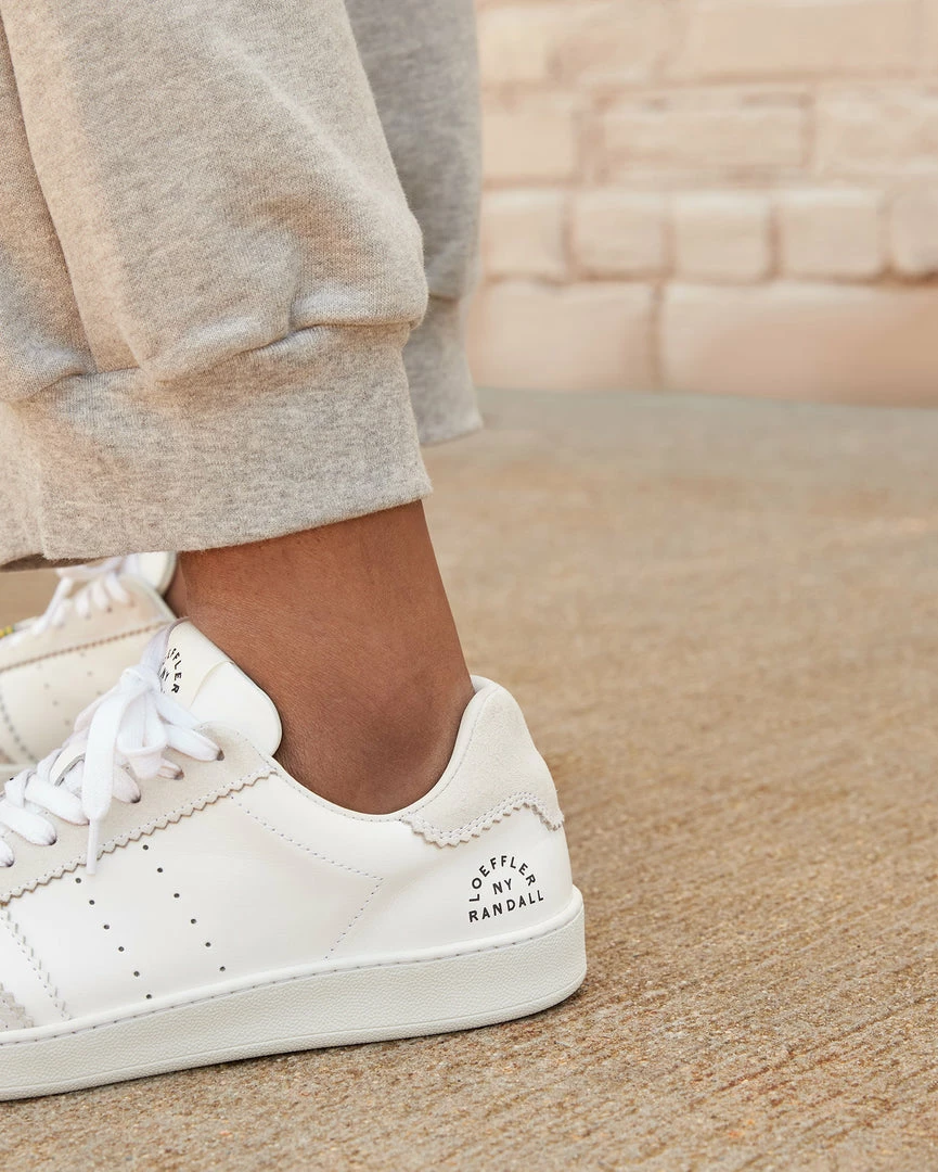 Loeffler Randall Best Sellers Keeley White Beaded Pin Sneaker