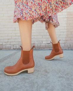 Loeffler Randall Anabelle Cognac Clog Boot
