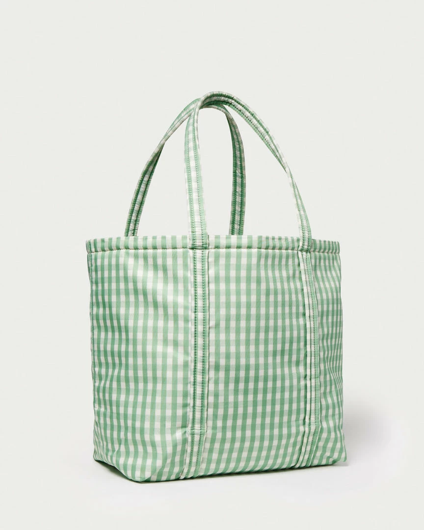 Loeffler Randall Avery Sage Gingham Weekender New Arrivals