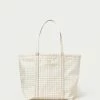 Loeffler Randall Avery Tan Gingham Weekender