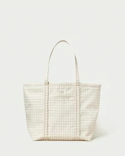 Loeffler Randall Avery Tan Gingham Weekender
