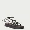 Loeffler Randall Beau Black Wrap Platform Sandal