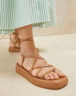 Loeffler Randall Beau Sand Wrap Platform Sandal