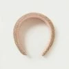 Loeffler Randall New Arrivals Bellamy Peach Diamanté Headband