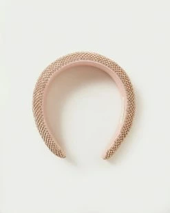 Loeffler Randall New Arrivals Bellamy Peach Diamanté Headband