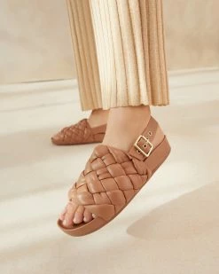 Loeffler Randall Benton Sand Woven Footbed Sandal