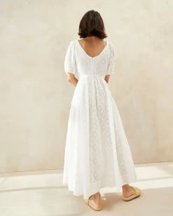 Loeffler Randall Berthe White Puff Sleeve Dress New Arrivals