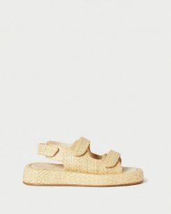 Loeffler Randall Blaise Natural Platform Sandal