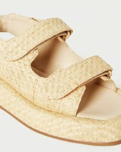 Loeffler Randall Blaise Natural Platform Sandal