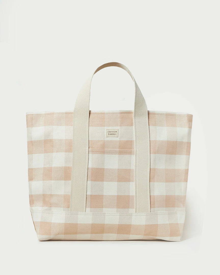 Loeffler Randall Bodie Blush Gingham Oversized Tote New Arrivals