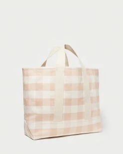 Loeffler Randall Bodie Blush Gingham Oversized Tote New Arrivals