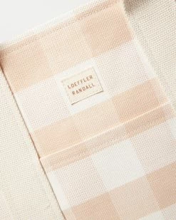 Loeffler Randall Bodie Blush Gingham Oversized Tote New Arrivals
