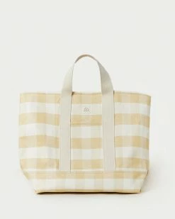 Loeffler Randall Bodie Hay Gingham Oversized Tote
