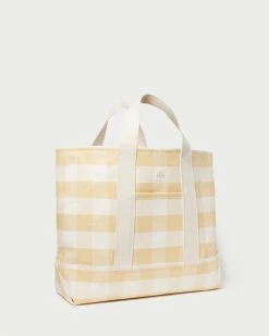 Loeffler Randall Bodie Hay Gingham Oversized Tote