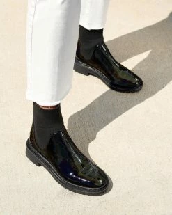 Loeffler Randall Bridget Black Chelsea Combat Boot Footwear