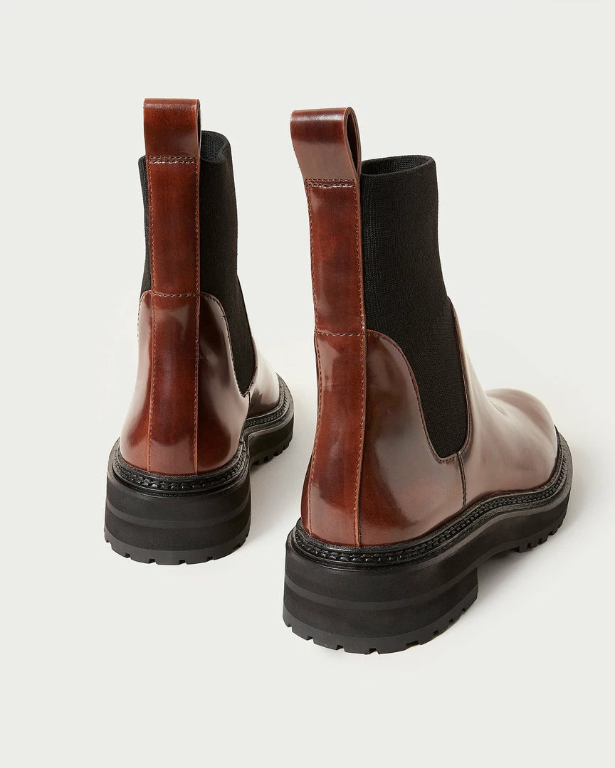 Loeffler Randall New Arrivals Bridget Brown Lug Sole Boot