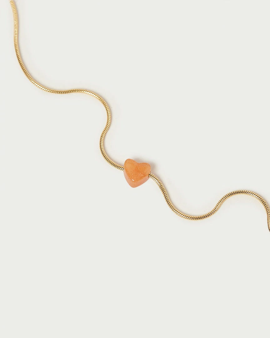 Loeffler Randall Calli Pink Stone Heart Bracelet New Arrivals