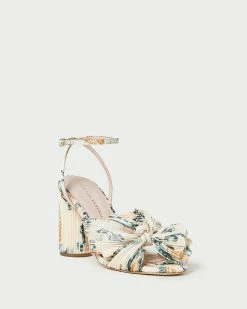 Loeffler Randall Camellia Nova Floral Bow Heel Pleats