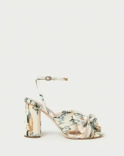 Loeffler Randall Camellia Nova Floral Bow Heel Pleats