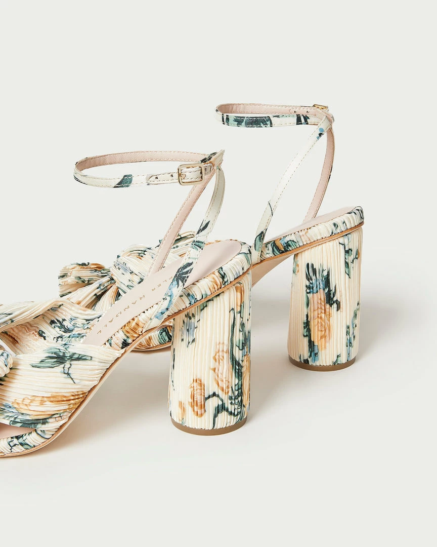 Loeffler Randall Camellia Nova Floral Bow Heel Pleats
