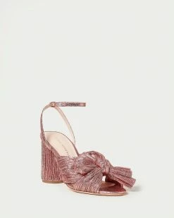 Loeffler Randall Camellia Rose Pleated Bow Heel