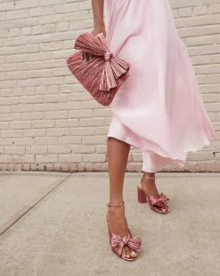Loeffler Randall Camellia Rose Pleated Bow Heel