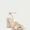 Loeffler Randall Camellia Almond Pleated Bow Heel Pleats
