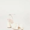 Loeffler Randall Pleats Camellia Pearl Pleated Bow Heel