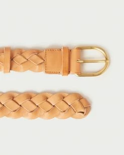 Loeffler Randall New Arrivals Carson Honey Braided Leather Belt
