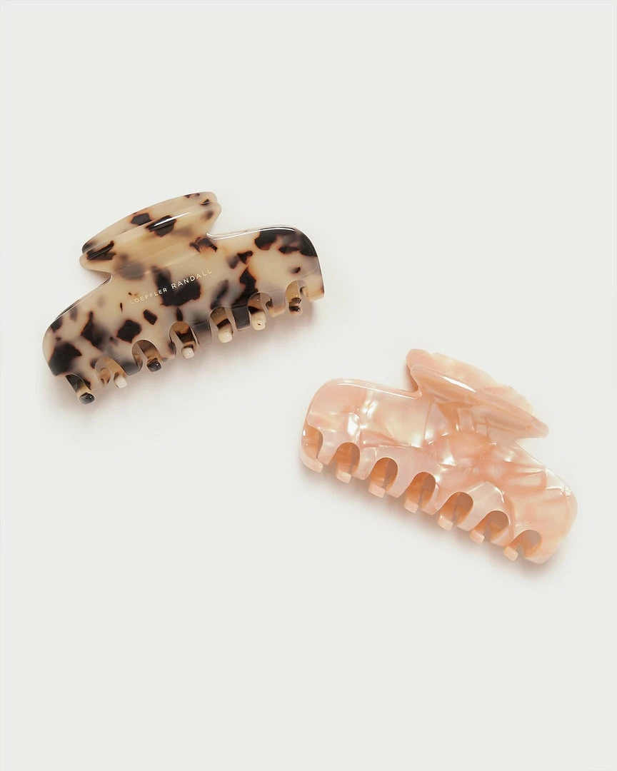 Loeffler Randall New Arrivals Colby Pink Hair Claw Set