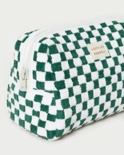 Loeffler Randall Colton Green Gingham Cosmetic Pouch New Arrivals