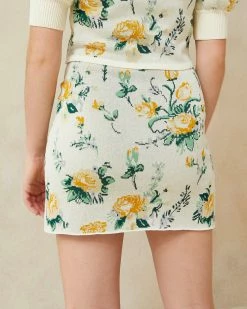 Loeffler Randall Connie Floral Jacquard Mini Skirt