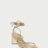 Loeffler Randall Cosette Champagne Ankle Wrap Heel