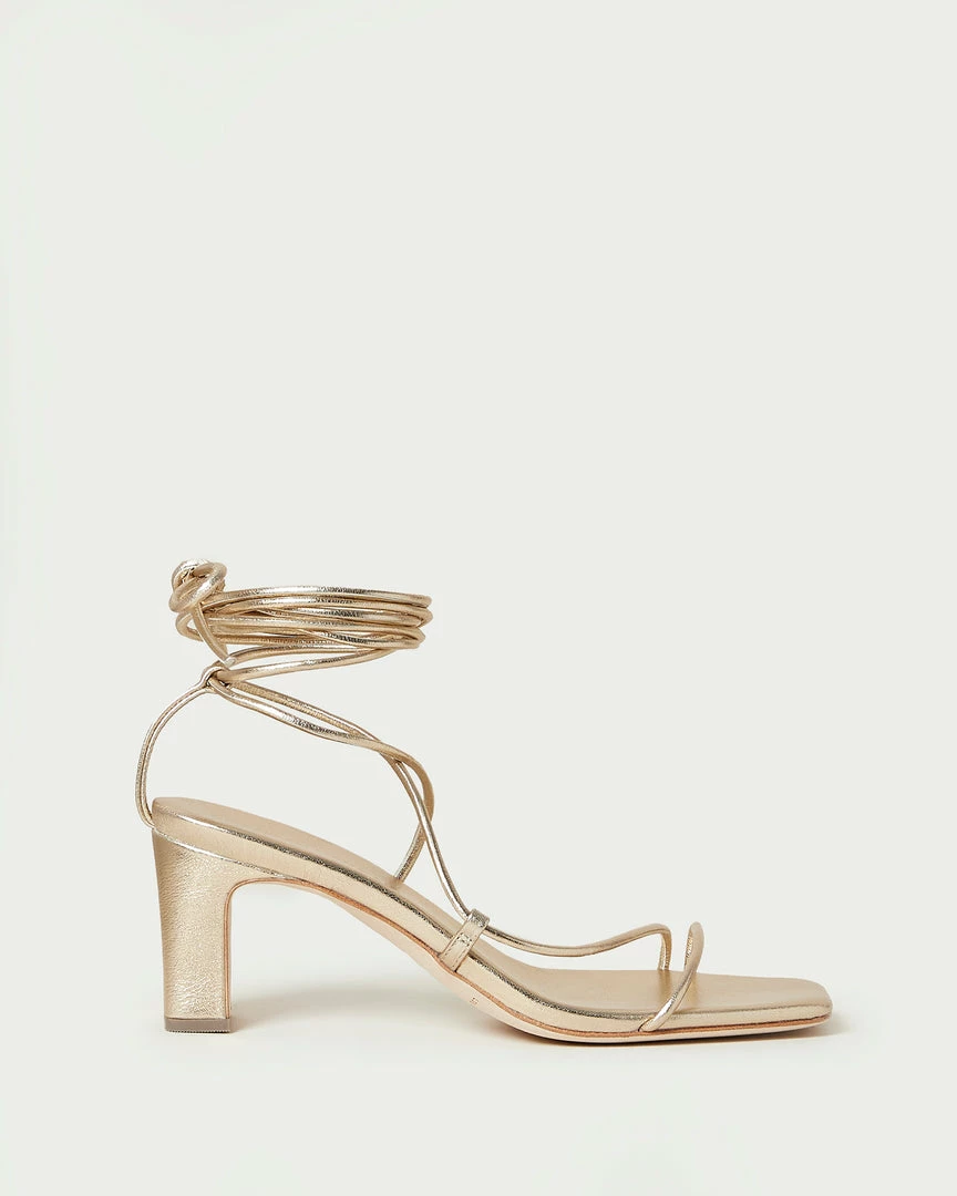 Loeffler Randall Cosette Champagne Ankle Wrap Heel