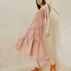 Loeffler Randall New Arrivals Cressida Tan Floral Tent Dress