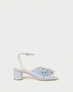 Loeffler Randall Dahlia Blue Bow Low Heel