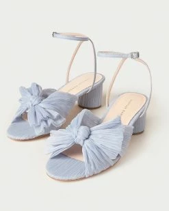 Loeffler Randall Dahlia Blue Bow Low Heel