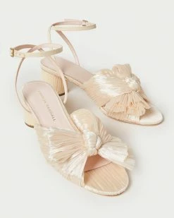 Loeffler Randall Pleats Dahlia Almond Pleated Bow Heel
