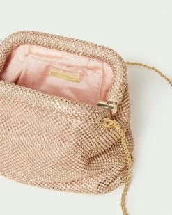 Loeffler Randall New Arrivals Doreen Peach Diamanté Frame Pouch