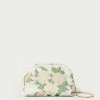 Loeffler Randall Doreen Cream Floral Frame Pouch