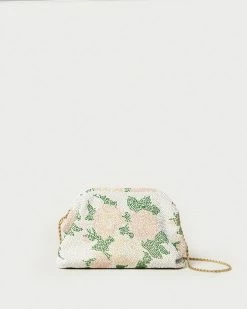 Loeffler Randall Doreen Cream Floral Frame Pouch