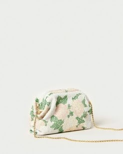 Loeffler Randall Doreen Cream Floral Frame Pouch