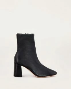 Loeffler Randall Footwear Elise Black Stretch Bootie