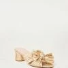 Loeffler Randall Pleats Emilia Gold Pleated Bow Heel