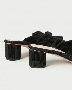 Loeffler Randall Pleats Emilia Black Pleated Bow Heel