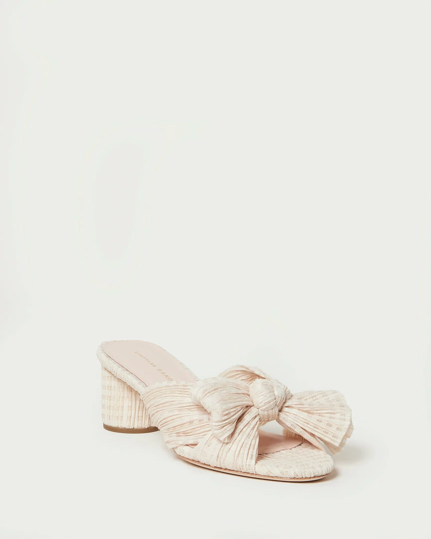 Loeffler Randall Emilia Plaid Pleated Bow Heel