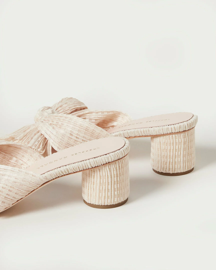 Loeffler Randall Emilia Plaid Pleated Bow Heel