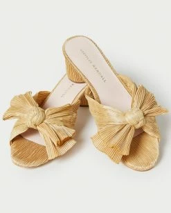 Loeffler Randall Emilia Hay Pleated Bow Heel