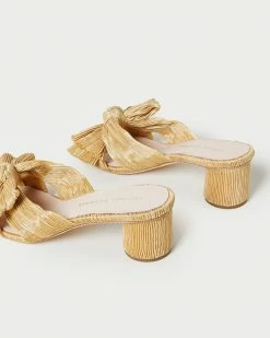 Loeffler Randall Emilia Hay Pleated Bow Heel
