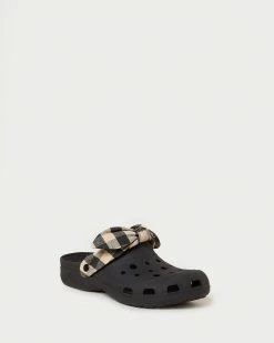 Loeffler Randall Ezra Black Gingham Rubber Clog